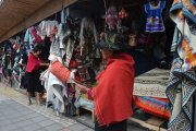 Esta localidad de Tungurahua es conocida por sus tradicionales textiles.