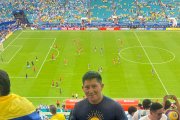 El ecuatoriano José Vicente Cusnia Pintag en la final de la Copa América.