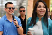 Daniel Noboa y Luisa González lideran encuesta presidencial.