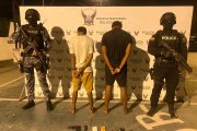 Los jóvenes detenidos en Esmeraldas.