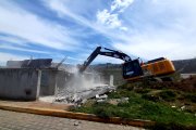 Una casa ilegal de 480 metros de construcción fue demolida por el Municipio de Quito.