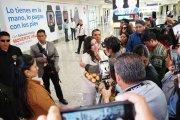 Este miércoles 20 de noviembre, Verónica Abad arribó al aeropuerto Mariscal Sucre