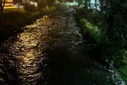 Caudal del río Tomebamba este 26 de noviembre.