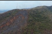 Algunas hectáreas afectó el reciente incendio de Cerro Azul.