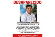 Este es el afiche de ayuda para tratar de encontrar al joven.