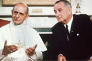 1967 – Visita del presidente estadounidense Lyndon B. Johnson al Papa Pablo VI en Roma