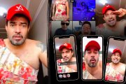 Jaime Kaviedes  con vestido en un reto en la red social Tiktok.