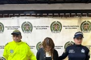 La mujer fue detenida en Medellín, Colombia,