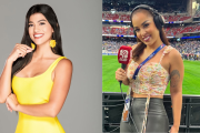 Rahab Villacrés y Majo Gavilanes son compañeras en 'El Canal Del Fútbol'
