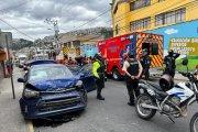 Los sospechosos iban en este vehículo marca Kía que fue alquilado en Santo Domingo de los Tsáchilas, según la Policía.