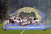 Liga de Quito festejó un nuevo campeonato de la Supercopa, tras vencer a El Nacional