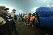 Así salieron los jugadores de Barcelona SC de la cancha del Capwell.