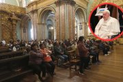 En la capilla  de El Sagrario las misas se ofrendaron a la salud de Jorge Beglogio.