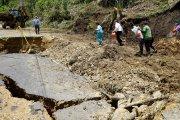 Imagen referencial. Vías como la Pacto Palma están inhbilitadas estos días debido a deslaves por las lluvias.