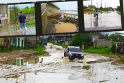 En varios sectores de la provincia de Santa Elena reportaron acumulación de agua.