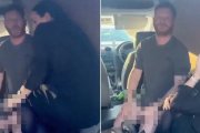 El acto fue grabado por la esposa, quien colgó el video en las redes sociales.