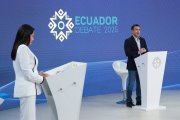 Noboa y González usaron el debate presidencial para lanzarse acusaciones.