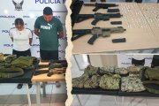 Las evidencias encontradas a el cabo primero de la Infantería de Marina, Pedro Javier Chiriguay Fernández y su esposa.