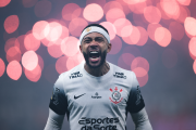 El neerlandés Memphis Depay celebras su primer título desde que llegó a Corinthians