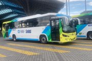 Ya llegaron los nuevos buses para la Troncal 4 de la Metrovía.