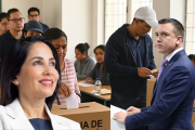 Luisa González y Daniel Noboa disputan la presidencia de Ecuador.