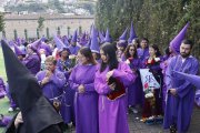 En Quito, los feligreses ya se están alistando para la procesión de Jesús del Gran Poder.