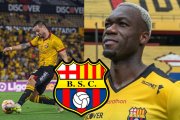 Octavio Rivero y Felipe Caicedo delanteros de Barcelona SC.