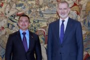 El presidente Daniel Noboa y el rey Felipe VI mantuvieron una reunión en el Palacio de La Zarzuela como parte de la gira presidencial.