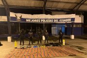 Una gran cantidad de droga fue incautada en Esmeraldas.