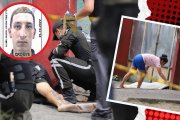 Bryan Acuña fue asesinado a tiros y su cuerpo quedó tendido en la vereda de un comercio. Recibió al menos 17 impactos de bala.