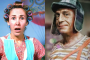Florinda Meza como Doña Florinda y Roberto Gómez Bolaños como El Chavo del 8