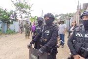 El operativo se ejecutó en la cooperativa Reynaldo Quiñónez, sector de Monte Sinaí, en el noroeste de Guayaquil.