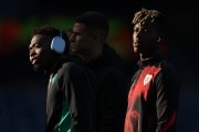 Nico Williams antes del partido de cuartos de final de la UEFA Europa League.