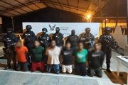 Seis presuntos “Tiguerones” fueron capturados en un operativo contra la extorsión en Esmeraldas.