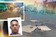 El cadáver de Robinson Montalvo quedó tendido en medio de la calle.