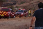 El incendio en el cerro Colorado fue controlado por los bomberos.
