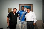 José 'Tin' Angulo cuando fue presentado en Emelec hace apenas dos meses.