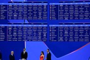 El momento del sorteo de la UEFA Champions League 2025 en Mónaco, donde se definieron todos los cruces de la fase de liga