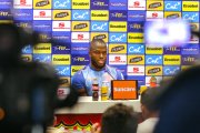 El jugador de la selección Ecuador, Enner Valencia, en su última rueda de prensa en Guayaquil.