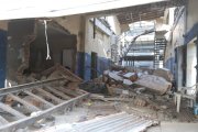 La estructura afectada estaba en proceso de demolición.