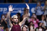 Carlos Alcaraz agradeció a los seguidores que lo ovacionaron tras superar la ronda de 16avos en el Torneo de Tokio.