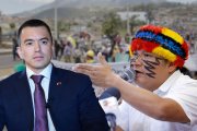 El presidente Daniel Noboa y Marlon Vargas, presidente de la Conaie, se mantienen en no dialogar.