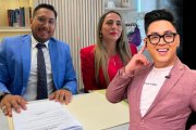 Lazito y sus abogados: Giovanni Fantoni y Karly Vargas
