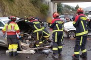 Los Bomberos asistieron en fatal accidente de tránsito.