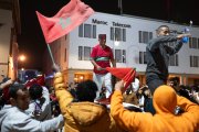 El pueblo marroquí celebrando el mundial sub-20 de su selección.