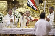 La ceremonia fue presidida por el arzobispo de Quito, monseñor Alfredo Espinosa.