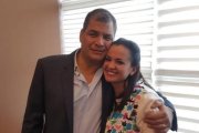 Rafael Correa rechazó la aparición de Marcela Aguiñaga con Lourdes Tibán.