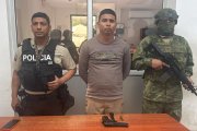Brayan Macías Cedeño, alias 

La Perris, fue detenido en Santa Lucía.