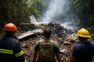 Avioneta se accidentó en la Amazonía ecuatoriana pocos minutos después de despegar.