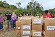 Familias del sector Bolaspamba reciben asistencia humanitaria tras las fuertes lluvias que han generado afectaciones.